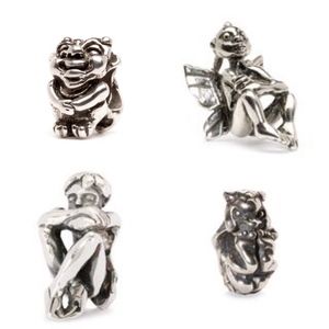 Silver Trollbeads Fairy-Rolling Troll-Freedom-Elf